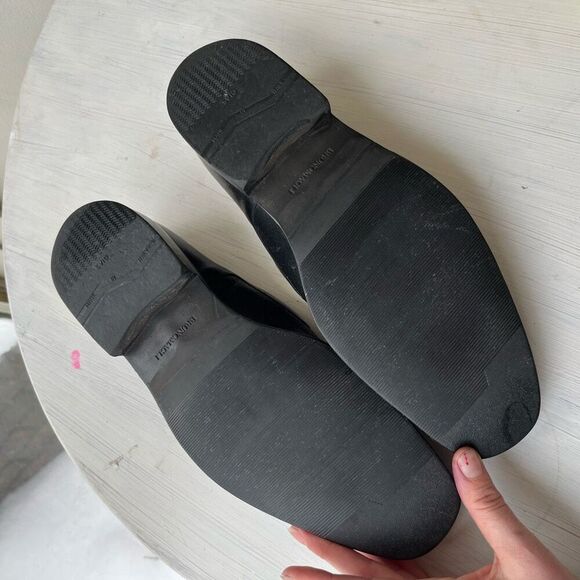 Bruno Magli Raging Black Leather Slip-On Loafers, Handmade in Italy, Size 10 - Picture 7 of 9